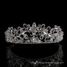 wholesale Silver Tiara Headpieces Party Hair Accessories Jewelry Rhinestone pageant Princess zircon Bridal wedding crystal crown
